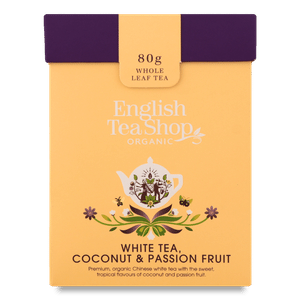 Чай білий English Tea Shop кокос-маракуя органічний + ложка