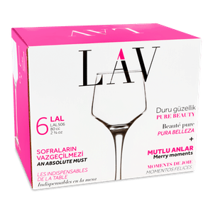 Набір келихів для вина LAV Lal 6*80мл