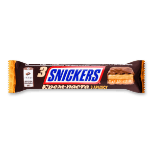 Батончик Snickers з арахісовим маслом