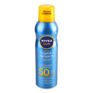 Спрей cонцезах Nivea Захист-легкість сухий SPF50