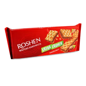 Вафлі Roshen Wafers Sandwich Extra Crunch Hazelnut