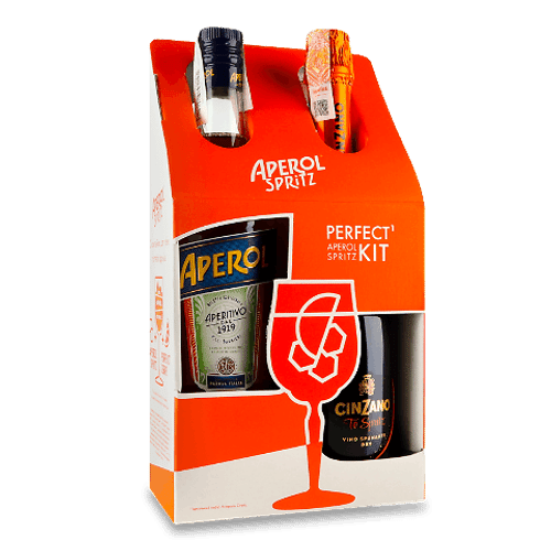Набір: Aperol 0,7 л + вино ігристе Cinzano Pro-Spritz сухе 0,75 л - 1