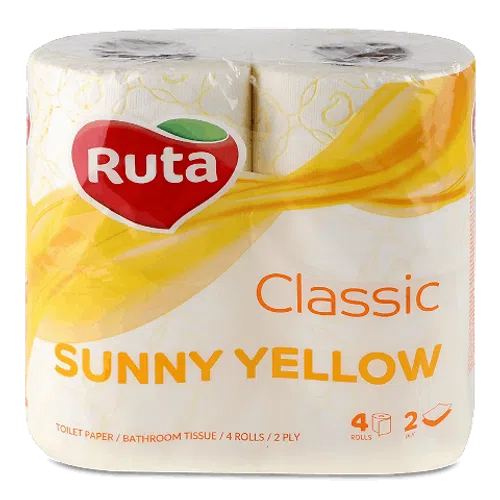 Папір туалетний Ruta Classic жовтий