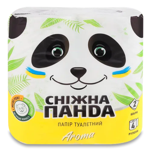 Папір туалетний «Сніжна панда» «Арома», 4шт/уп