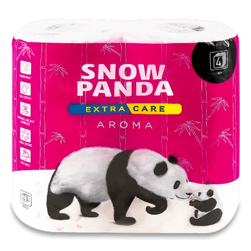 Папір туалетний «Сніжна панда» Extra Care Aroma