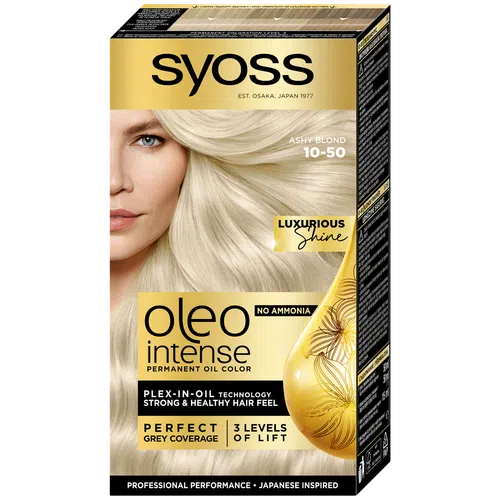Крем-фарба Syoss Oleo Intense 10-50 «Димчастий блонд» , шт