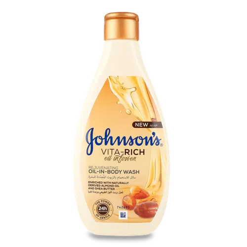 Гель для душу Johnson's Vita-Rich живильний з олією мигдалю та ши
