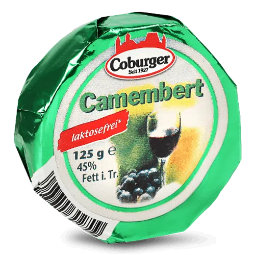 Сир Coburger «Камамбер» безлактозний 45%
