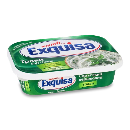 Сир Exquisa вершковий з травами 66% , 200г
