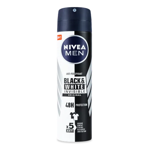 Дезодорант-спрей Nivea Men «Невидимий захист для чорного і білого»