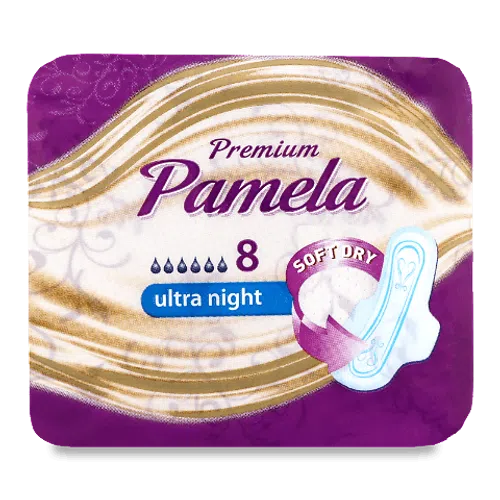 Прокладки гігієнічні Pamela Premium Ultra Night, 8шт/уп