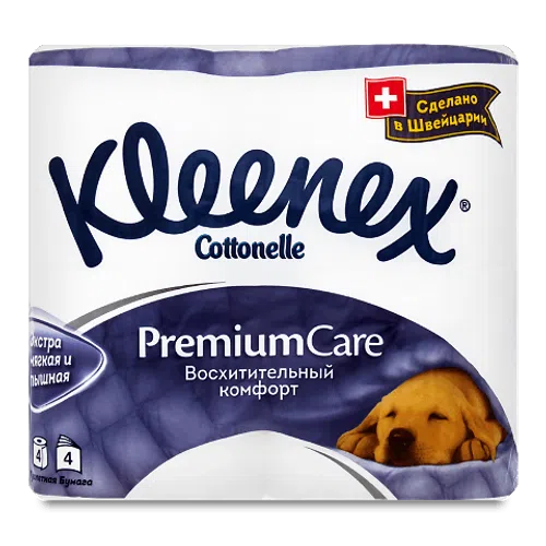 Папір туалетний Kleenex Premium Care 4-шаровий